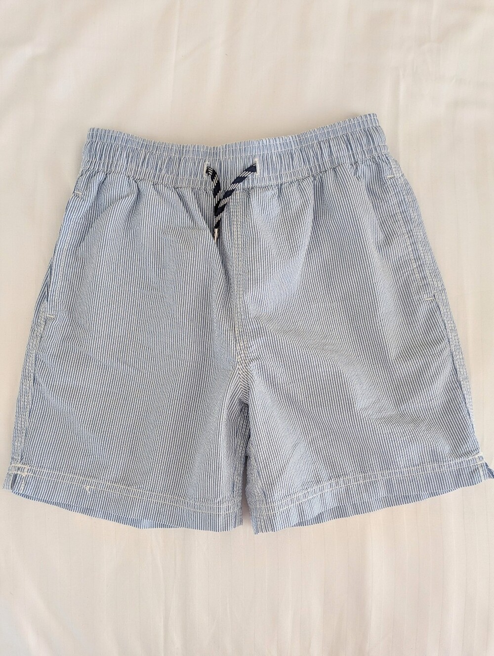 Crewcuts Boys' Seersucker Swim Trunks